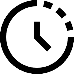 Time Lapse Icon from Sharp Line Set