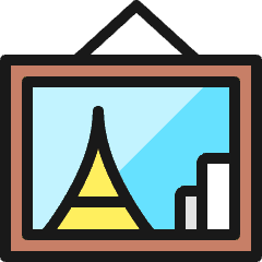 Photo Frame Hang Icon from Ultimate Colors Set