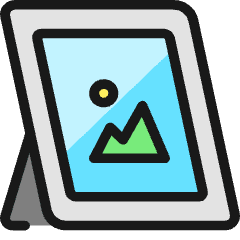 Photo Frame Landscape Icon from Ultimate Colors Set