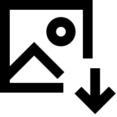Download Compress Image Icon from Sharp Line Set
