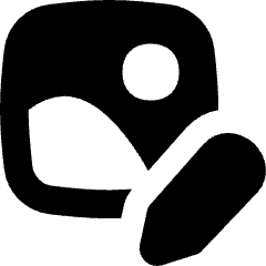 Edit Image Photo Icon from Flex Solid Set