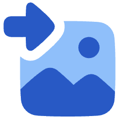 Export To Picture Icon from Plump Flat Set