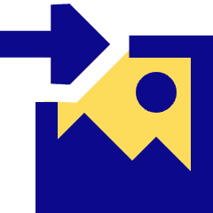 Export To Picture Icon from Sharp Pop Set