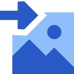 Export To Picture Icon from Sharp Flat Set