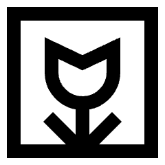 Flower Icon from Sharp Line Set