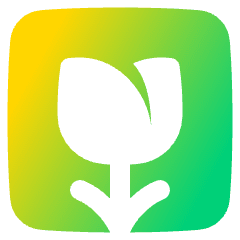 Flower Icon from Plump Gradient Set