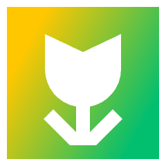 Flower Icon from Sharp Gradient Set