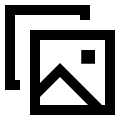 Gallery 2 Icon from Sharp Line Set