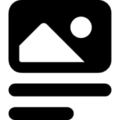 Image Caption Icon from Core Solid Set