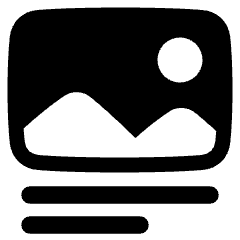 Image Caption Icon from Plump Solid Set