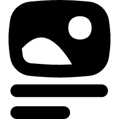 Image Caption Icon from Flex Solid Set