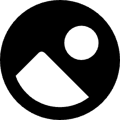 Image In Circle Icon from Core Solid Set