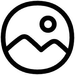 Image In Circle Icon from Plump Line Set