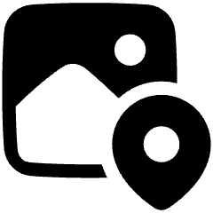 Image Location Icon from Plump Solid Set