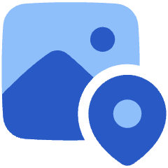 Image Location Icon from Plump Flat Set