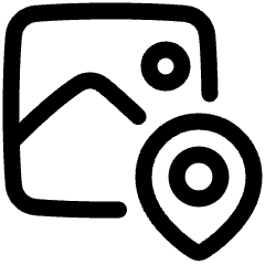 Image Location Icon from Plump Line Set