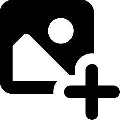 Image Photo Add Icon from Core Solid Set