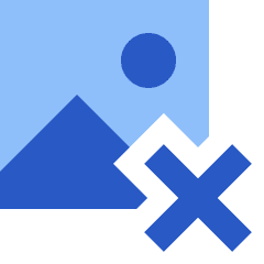 Image Photo Delete Icon from Sharp Flat Set