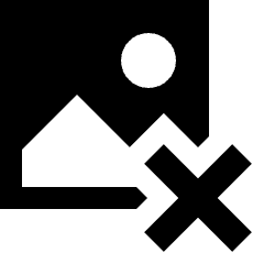 Image Photo Delete Icon from Sharp Solid Set