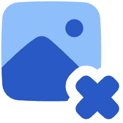 Image Photo Delete Icon from Plump Flat Set