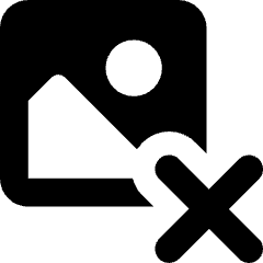 Image Photo Delete Icon from Core Solid Set