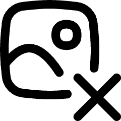 Image Photo Delete Icon from Flex Line Set