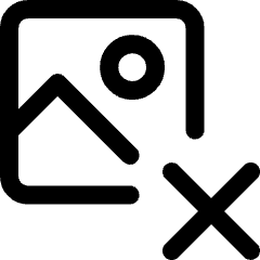 Image Photo Delete Icon from Core Line Set