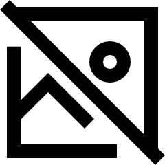 Image Photo Hide Icon from Sharp Line Set