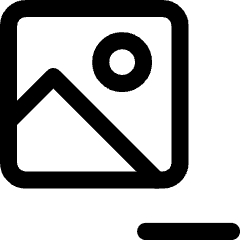 Image Photo Remove Icon from Core Line Set