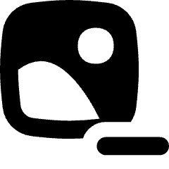 Image Photo Remove Icon from Flex Solid Set