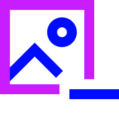 Image Photo Remove Icon from Sharp Neon Set