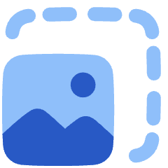 Image Photo Resize Icon from Plump Flat Set