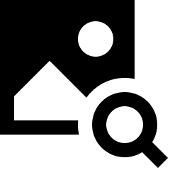 Image Photo Search Scan Detection Icon from Sharp Solid Set