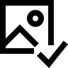 Image Photo Select Icon from Sharp Line Set