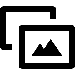 Image Picture Double Landscape Icon from Nova Line Set