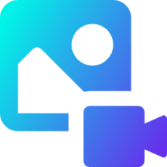 Image To Video Icon from Core Gradient Set