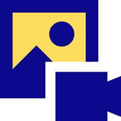 Image To Video Icon from Sharp Pop Set