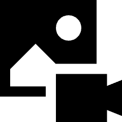 Image To Video Icon from Sharp Solid Set