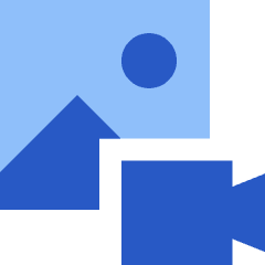 Image To Video Icon from Sharp Flat Set