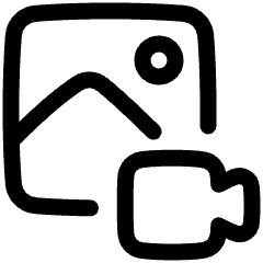 Image To Video Icon from Plump Line Set