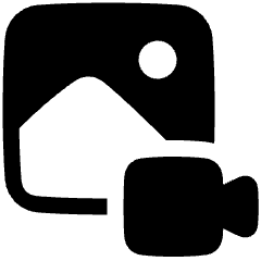 Image To Video Icon from Plump Solid Set