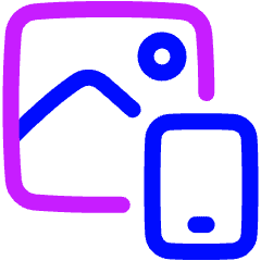 Insert From Other Device Icon from Plump Neon Set