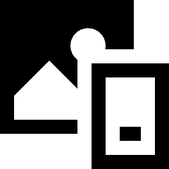 Insert From Other Device Icon from Sharp Solid Set