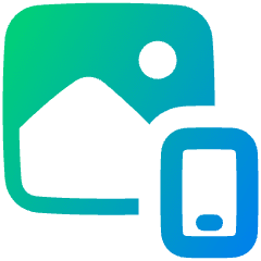 Insert From Other Device Icon from Plump Gradient Set