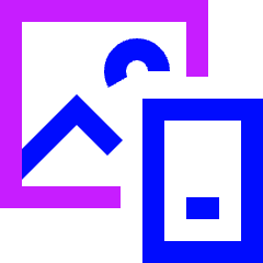 Insert From Other Device Icon from Sharp Neon Set