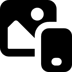 Insert From Other Device Icon from Core Solid Set