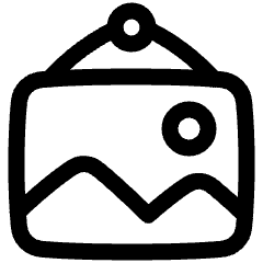 Landscape Frame Icon from Plump Line Set