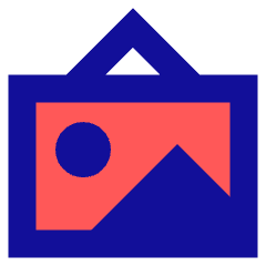 Landscape Frame Icon from Sharp Pop Set