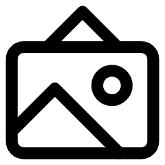 Landscape Frame Icon from Core Line Set