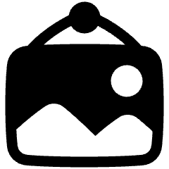 Landscape Frame Icon from Plump Solid Set